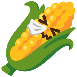 ear of corn and sneezing face