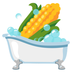 ear of corn and soap