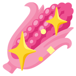 ear of corn and sparkling heart