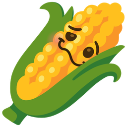 ear of corn and woozy face