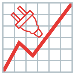 Electric plug and Chart increasing
