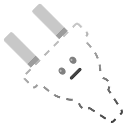 Electric plug and Dotted line face