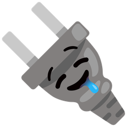 Electric plug and Drooling face