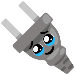 Electric plug and Face holding back tears
