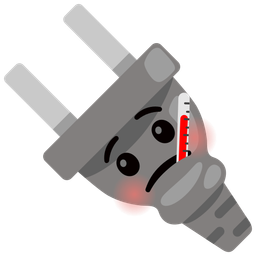 Electric plug and Face with thermometer