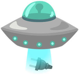 Electric plug and Flying saucer