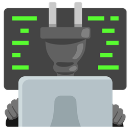 Electric plug and Laptop