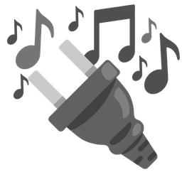 Electric plug and Musical notes
