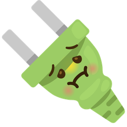 Electric plug and Nauseated face