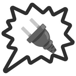 Electric plug and Right anger bubble