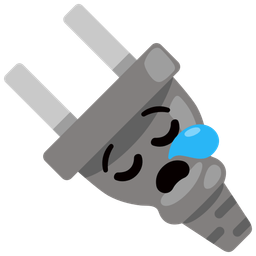 Electric plug and Sleepy face