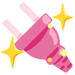 Electric plug and Sparkling heart