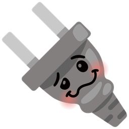 Electric plug and Woozy face