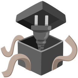 Electric plug and Wrapped gift