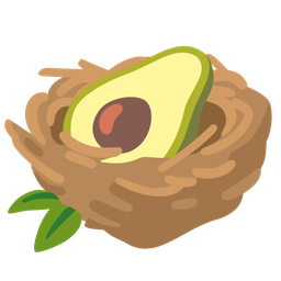 empty nest and avocado