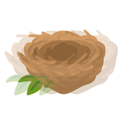 empty nest and beating heart