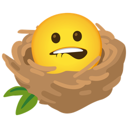 empty nest and biting lip