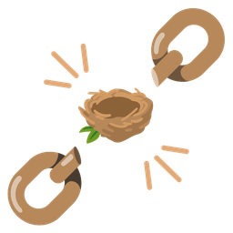 empty nest and chains