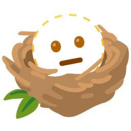 empty nest and dotted line face