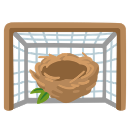 empty nest and goal net