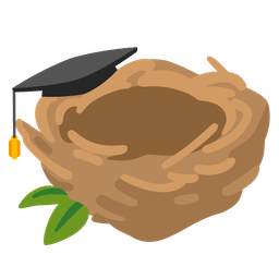 empty nest and graduation cap