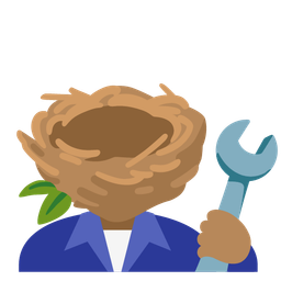 empty nest and hammer and wrench