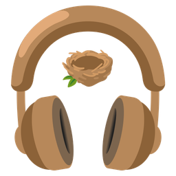 empty nest and headphone