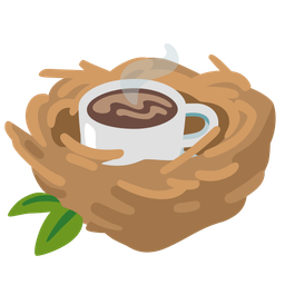 empty nest and hot beverage