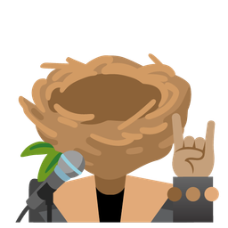 empty nest and microphone