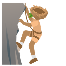 empty nest and mountain