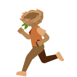 empty nest and running shoe