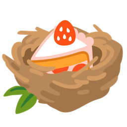 empty nest and shortcake