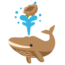 empty nest and spouting whale