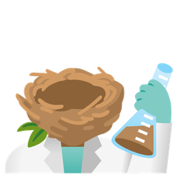 empty nest and test tube