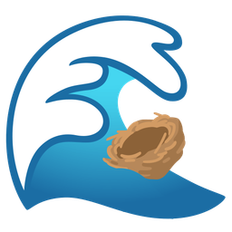 empty nest and water wave
