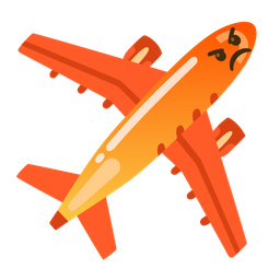 enraged face and airplane