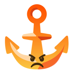 enraged face and anchor