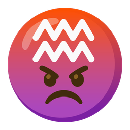enraged face and Aquarius