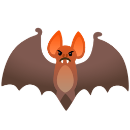 enraged face and bat