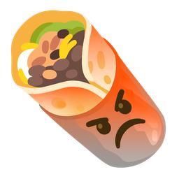 enraged face and burrito