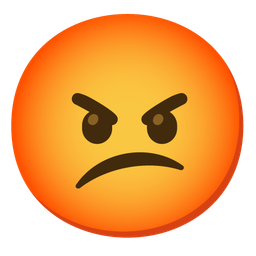 enraged face and confused face