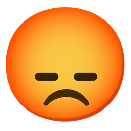 enraged face and expressionless face