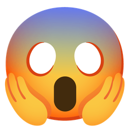 enraged face and face screaming in fear