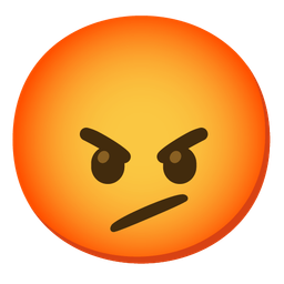 enraged face and face with diagonal mouth