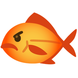 enraged face and fish