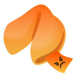 enraged face and fortune cookie