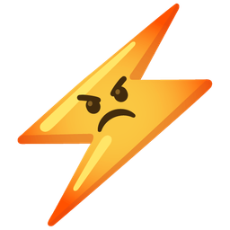 enraged face and high voltage