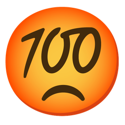 enraged face and hundred points