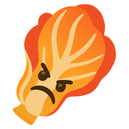 enraged face and leafy green