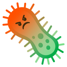 enraged face and microbe